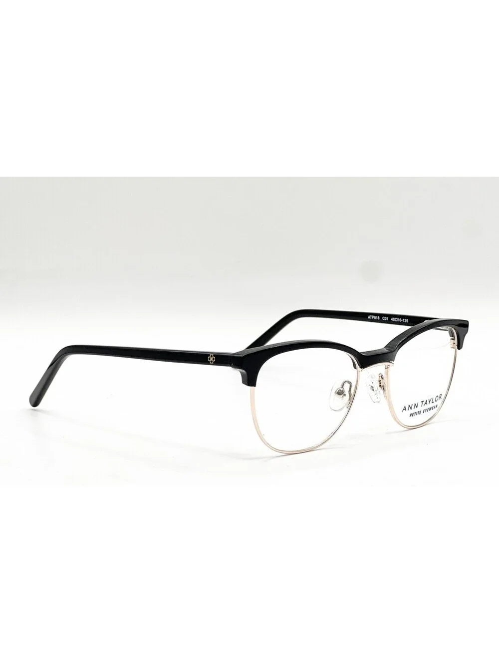 Ann Taylor Atp818 C01 Black Authentic Eyeglasses 48-16-135